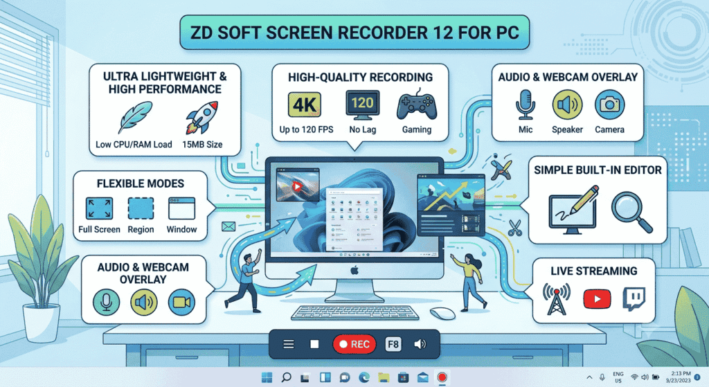 Latest ZD Soft Screen Recorder 12 For PC
