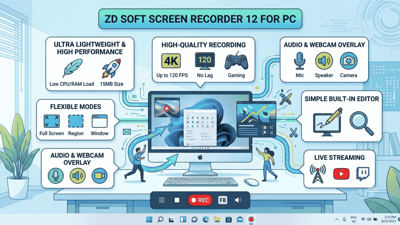 Latest ZD Soft Screen Recorder 12 For PC