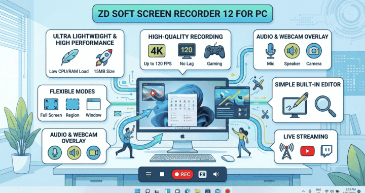 Latest ZD Soft Screen Recorder 12 For PC